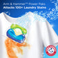 4 x ARM & HAMMER™ Plus OxiClean 5-in-1 Power 24  Pods: Detergente de Alta Eficiencia (HE)