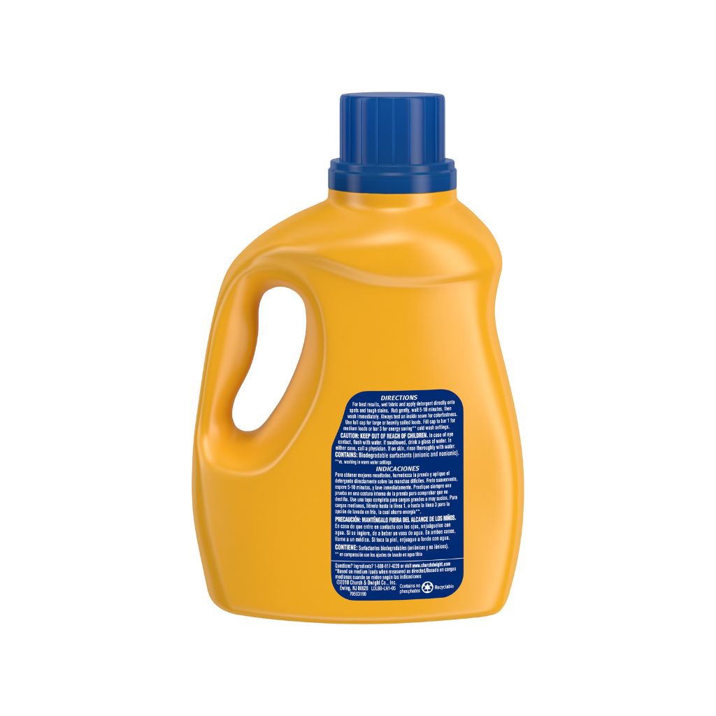 4 x Detergente Arm & Hammer Clean Burst: Explosión de Limpieza en Cada Lavado 2,97 lts, 67 Lavados por botella