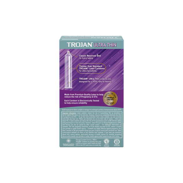 Condón Trojan Ultra Thin 12 unidades