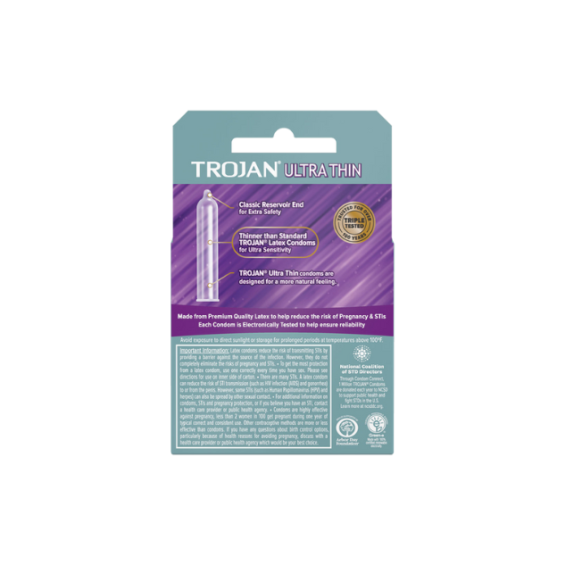 Condón Trojan Ultra Thin 3 unidades