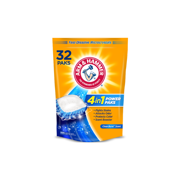 Detergente Concentrado Plus OxiClean Power Packs 4in1 32 Packs